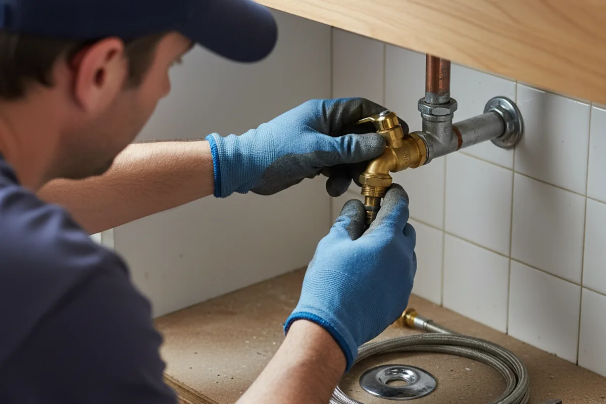 Shutoff valve and fitting work during Emergency Plumbing in Overland Park